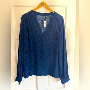Gap NWT Women’s Cheetah Tunic Pullover Top Size L